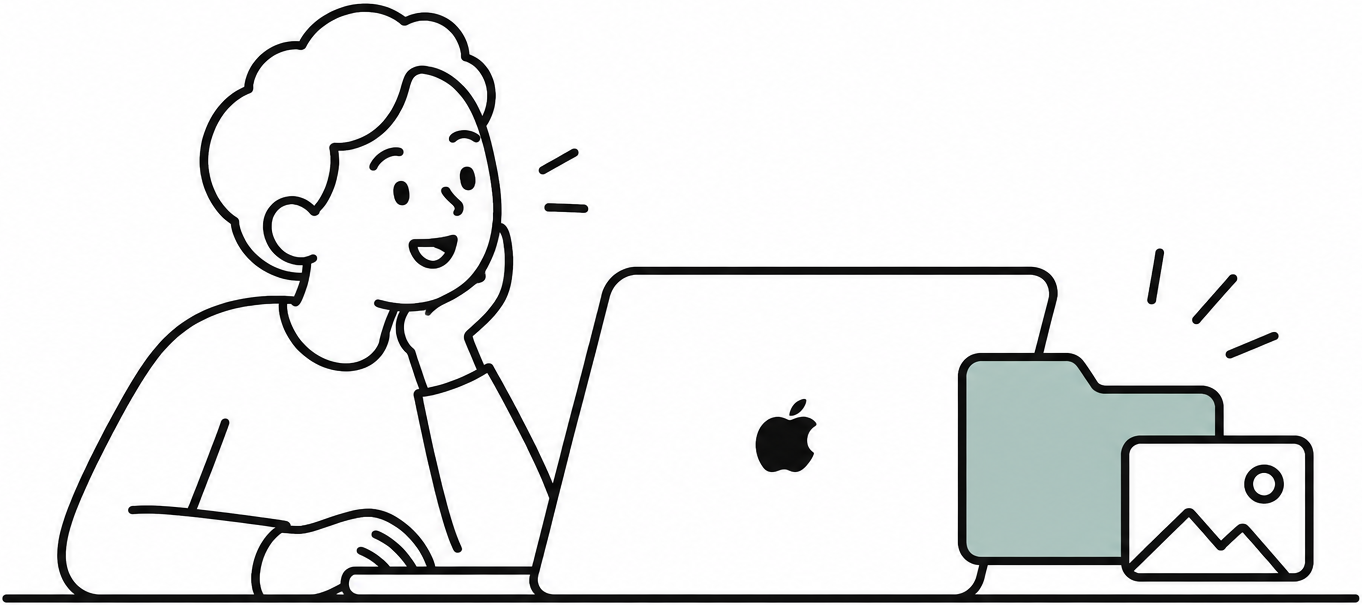 記録の置き場になるMacの線画